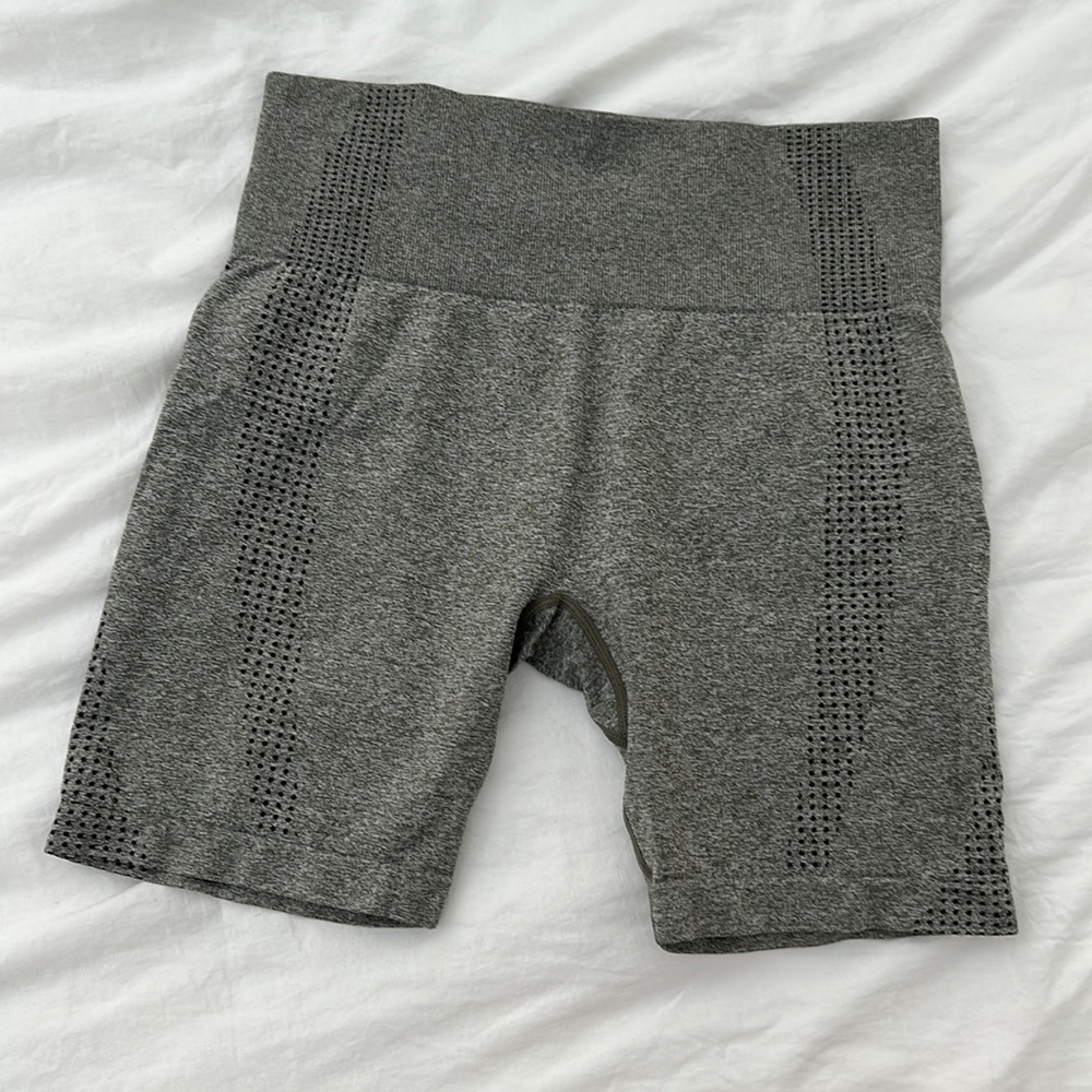 Green Workout Shorts Leggings